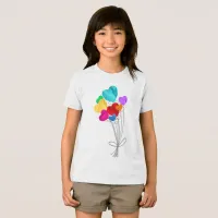 A bouquet of heart paper balloons Tri-Blend shirt