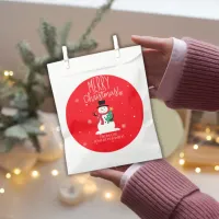 Cute Snowman Merry Christmas Favor Bags