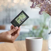 Wine in Vineyard Vertical Photography Business Card