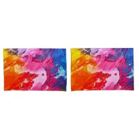 Colorful Modern Abstract Paint Pillow Case