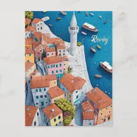 Travel to Rovinj Croatia Postcard