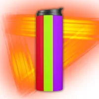 Neon Colorful Stripes |  Thermal Tumbler