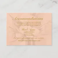 Trendy Chic Wedding Accommodations Enclosure Card