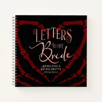 Letters To The Bride Gothic Bachelorette Guestbook Notebook