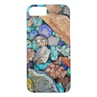 Beach Stones Turquoise Cell Phone Case