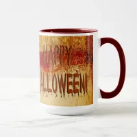 Happy Halloween Blood Stained Wall Mug