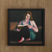 Lady Reading a Book Just Chilling Poster