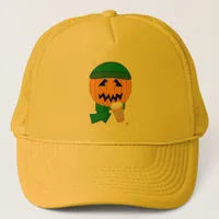 Hips Jack-o-lantern Halloween Coffee Art Trucker Hat