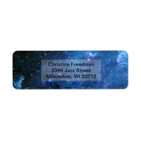 North America Nebula Blue, ZGOS Return Address Label