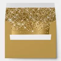 Glittery Gold Glam Envelope