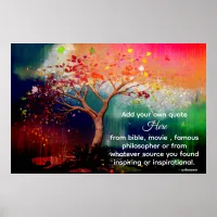 *~* Tree AP81 Artistic Ethereal Calming DIY Quote Poster