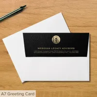 Professional Brushed Metallic Gold Logo Envelope