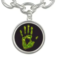 Glowing Ghoul Handprint Bracelet