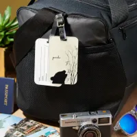 Panda Silhouette Luggage Tag