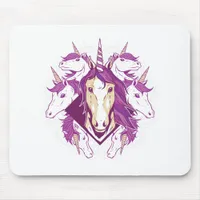 Unicorn mandala mouse pad