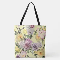 Roses Floral Tote Bag