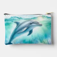 Dolphin Under the Sea Accessory Pouch