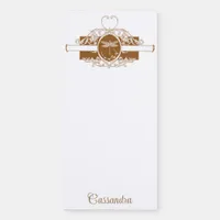 Vintage Personalized Romantic Steampunk Fairytale Magnetic Notepad