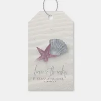 White Sands Wedding Thank You Plum/Blue ID605 Gift Tags