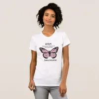 Pink Butterfly EDS Awareness Shirt