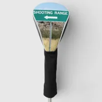 Turn Left to Shooting Range Golf Head Cover