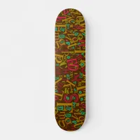 A to Z Epic Letters Alphabet Unique Words Style  Skateboard