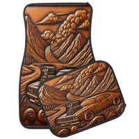 Muscle Car and River Valley Dream Car Floor Mat