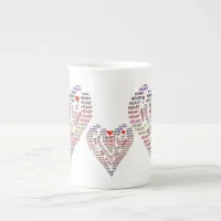 Words of Heart Bone China Mug