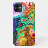Abstract Modern Fluid Art iPhone 11 Case