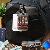 Reflecting Patriotism: USA Luggage Tag