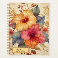 Hibiscus 20XX Classic Spiral Planner Digital Art