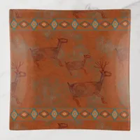 Southwest Deer Petroglyphs Trinket Tray