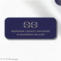 Professional Staff Name Tag with Company Logo