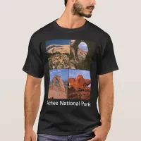 Arches National Park Sandstone Aches Collage T-Shirt