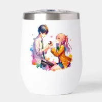 Personalized Will You Marry Me | Marriage Proposal Thermal Wine Tumbler