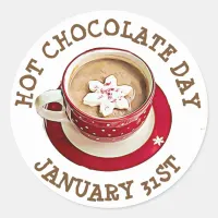 Celebrate Hot Chocolate Day, January 31st stickers