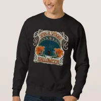 Spiders & Lilies Spooky Vintage Halloween Men's Sweatshirt