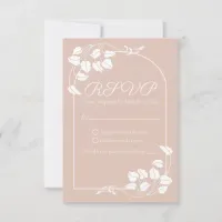 Natural Chic Wedding RSVP Card
