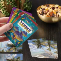 Isla Saona - Palm Tree at the Beach Go Fish Match Go Fish Cards