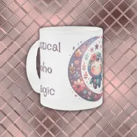 Mystical Boho Magic Maroon | Frosted Glass Coffee Mug