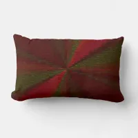 Circular Gradient Patchwork Red to Green Lumbar Pillow