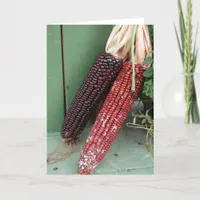 Indian Corn Autumn or Thanksgiving Greeting Card