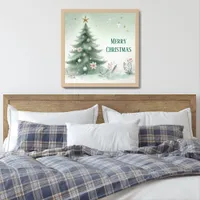 Personalized Christmas Tree Framed Poster