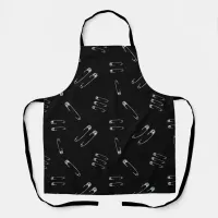 Punk Rock Safety Pins Grunge Goth Apron