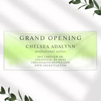 Ombre Green Watercolor Minimalist Business Banner