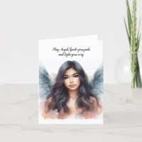 Angel Healing Sympathy Grief Bereavement Thank You Card