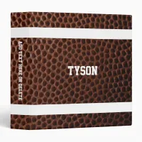 Football Look Personalized 3 Ring Binder