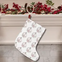 Pale Pink Sea Star Ornament Pattern  Large Christmas Stocking