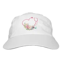 Floral Stethoscope Heart Medical Nurse Doctor Hat