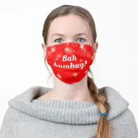 Bah Humbug Grumpy Christmas Adult Cloth Face Mask